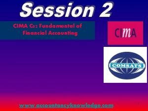 CIMA C 02 Fundamental of Financial Accounting www