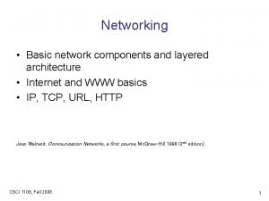 Basic networking components