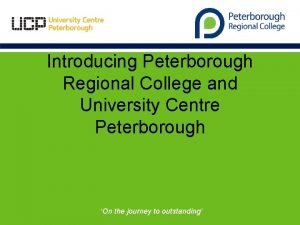 University centre peterborough