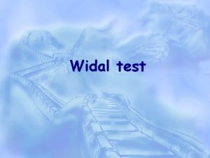 Widal test interpretation