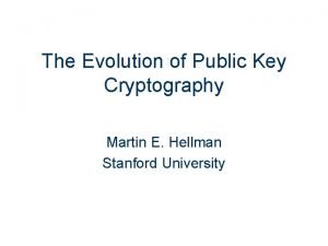 Evolution of cryptography
