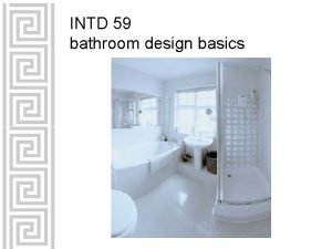 Bathroom design basics