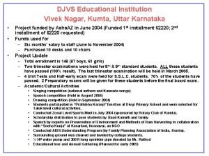 DJVS Educational Institution Vivek Nagar Kumta Uttar Karnataka
