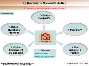 Le Revenu de Solidarit Active Cliquer sur les