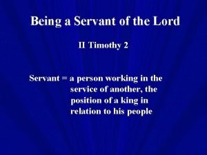 Faithful servant of god
