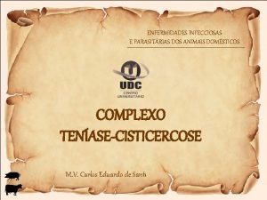 ENFERMIDADES INFECCIOSAS E PARASITRIAS DOS ANIMAIS DOMSTICOS COMPLEXO