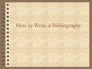 4th grade bibliography example