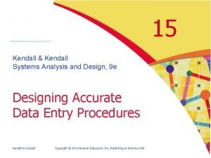 15 Kendall Kendall Systems Analysis and Design 9