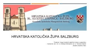 Hrvatska katolička misija salzburg