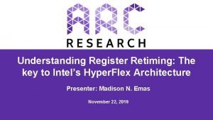 Understanding Register Retiming The key to Intels Hyper