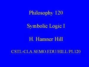 Philosophy 120