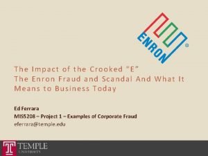 The crooked e