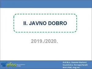 Meritorna dobra Meritorna dobra