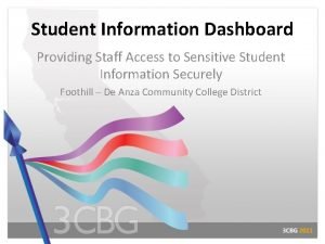 Student Information Dashboard Providing Staff Access to Sensitive