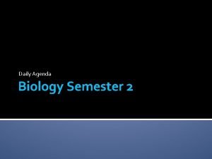 Biology semester 1 review 2018