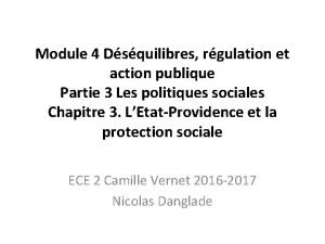 Module 4 Dsquilibres rgulation et action publique Partie