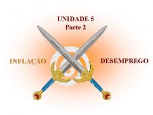 UNIDADE 5 Parte 2 INFLAO DESEMPREGO A CURVA