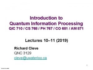 Density matrix quantum