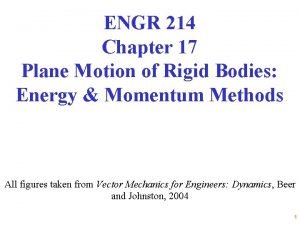 Plane motion of rigid bodies: energy and momentum methods
