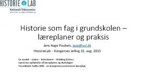 Kildekritik historie Kildekritik historie