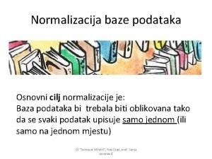 Normalizacija baze podataka zadaci