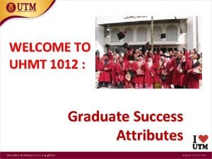 Graduate success attributes magazine