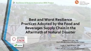 Best and Worst Resilience Practices Adopted by the