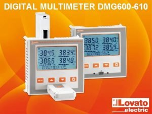 DIGITAL MULTIMETER DMG 600 610 DIGITAL MULTIMETER DMG