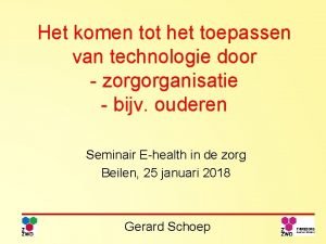 Het komen tot het toepassen van technologie door