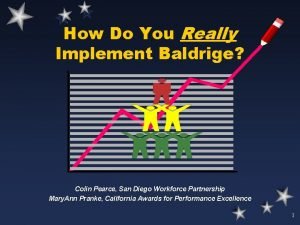 How Do You Really Implement Baldrige Colin Pearce