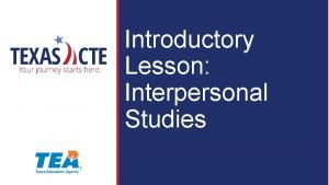 Interpersonal studies teks