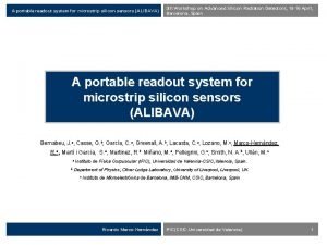 A portable readout system for microstrip silicon sensors