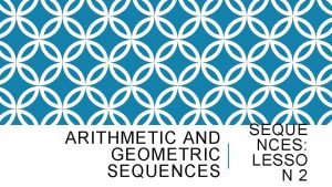 Difference between arithmetic and geometric sequence
