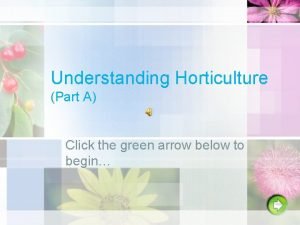 What is horticulture