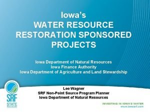 Water conservation project