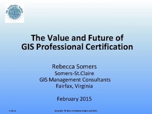 Gis professional certification