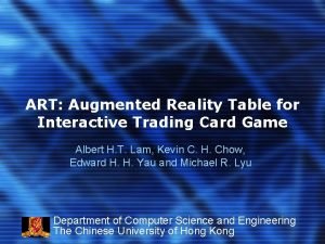 Augmented reality card game