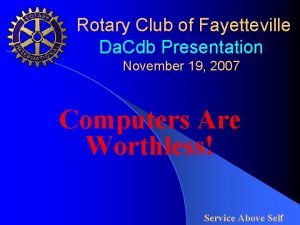 Fayetteville rotary club
