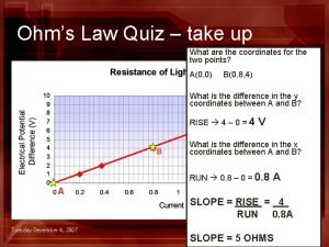 Ohms law quiz