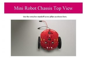 Mini Robot Chassis Top View Use the extra