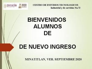 CENTRO DE ESTUDIOS TECNOLOGICOS Industrial y de servicios
