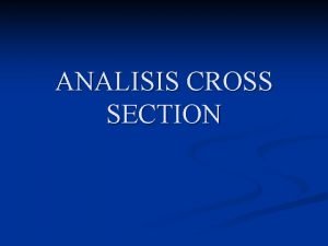 Pengertian analisis cross section