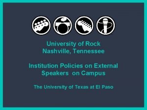 University of Rock Nashville Tennessee Institution Policies on