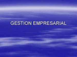 Elementos de gestion empresarial