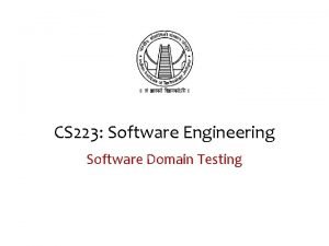 Domain errors in software testing