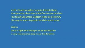 Praise him praise him jesus our blessed redeemer lyrics