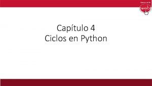 Ciclos en python