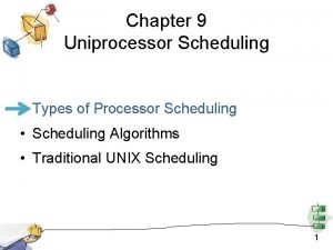 Traditional unix scheduling