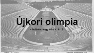 jkori olimpia Ksztette Nagy Nra K 11 B
