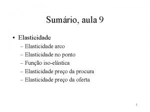 Elasticidade no arco